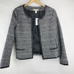 Banana Republic Collarless Blazer Jacket Sz 10